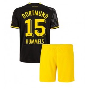 Borussia Dortmund Mats Hummels #15 kläder Barn 2022-23 Bortatröja Kortärmad (+ korta byxor)